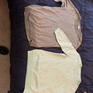 New York and Co set of Metallic Sweaters